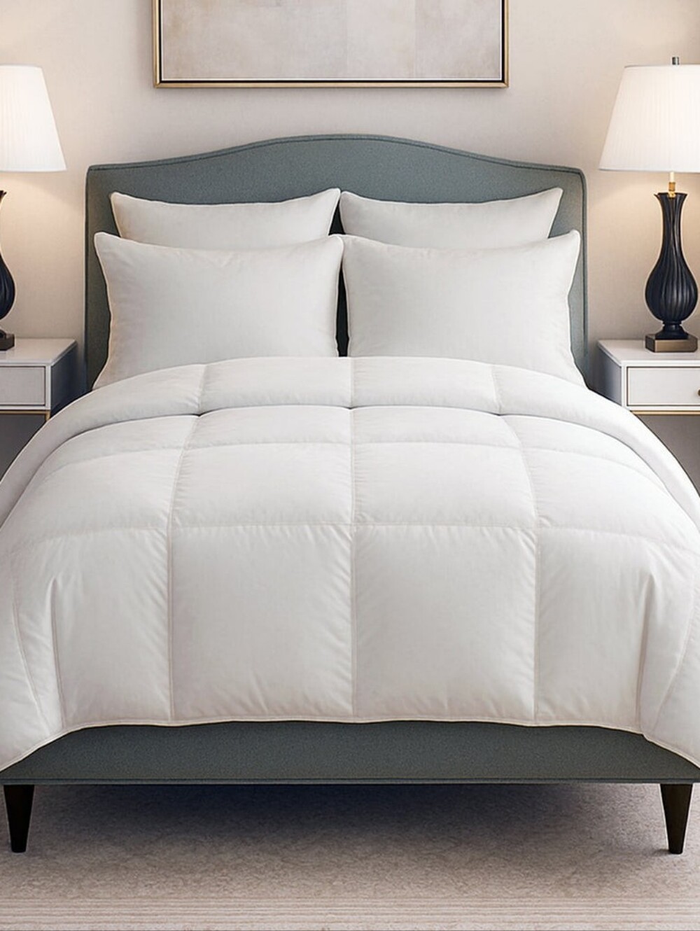 Restful Nights, KING down- alternative comforter. Medium weight.